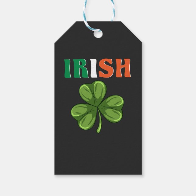 Étiquettes-cadeau St. Patrick's Day - Irlandais (Devant)