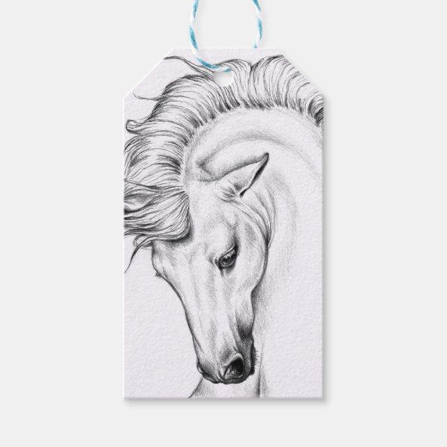 Étiquettes-cadeau Stallion doux (Devant)