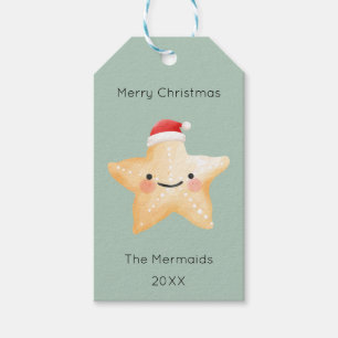 Étiquettes-cadeau Starfish Père Noël Joyeux Noël