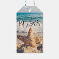 Starfish sur une plage de sable Photo Anniversaire