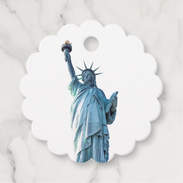 Étiquettes Cadeau Statue de la liberté (Devant)