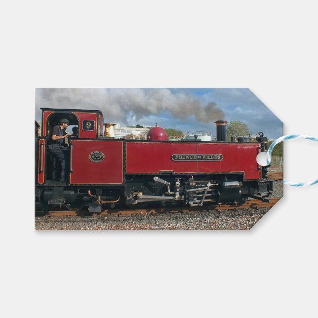 ÉTIQUETTES-CADEAU STEAM TRAINS (Devant (Horizontal))