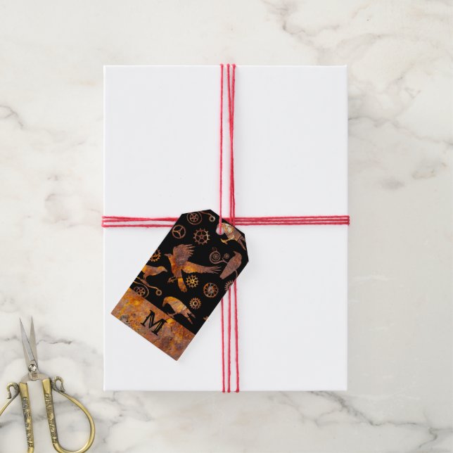 Étiquettes-cadeau Steampunk Colorful (Avec de la ficelle)