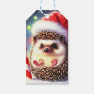 Étiquettes-cadeau Stickers cadeaux Hedgehog Holiday Hedgie