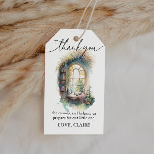 Étiquettes-cadeau Storybook Nouveau chapitre Baby shower Favoriser