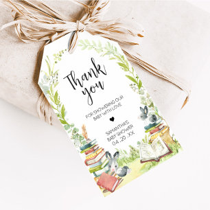 Étiquettes-cadeau Storybook Nouveau chapitre Baby shower Favoriser l