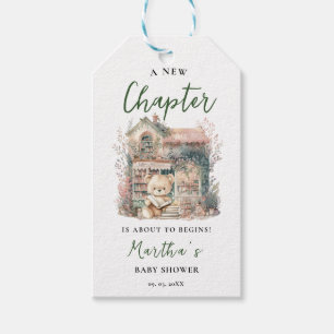 Étiquettes-cadeau Storybook Un nouveau chapitre sur commence Baby sh