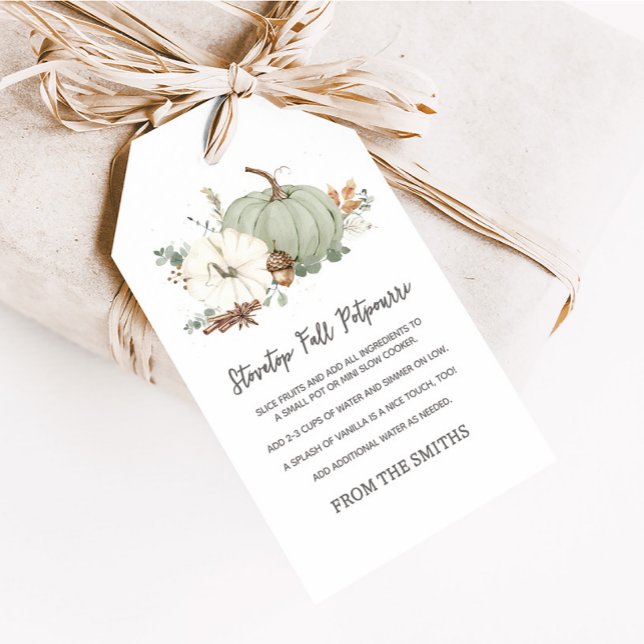 Étiquettes-cadeau Stovetop Potpourri Mots clés Fête Faveur (Stovetop Potpourri Favor Tags)