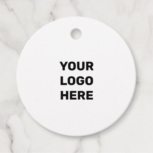 ÉTIQUETTES CADEAU STYLE DE TEXTE MINIMAL SIMPLE LOGO D'AFFAIRES FAVO (Devant)