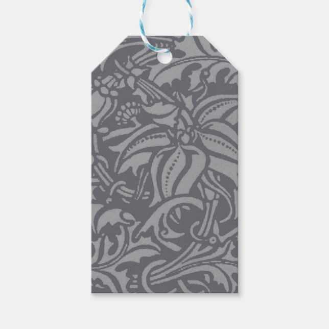 Étiquettes-cadeau Style Scottish Thistle Knot William Morris (Devant)