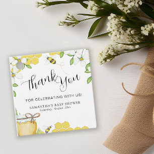 Étiquettes Cadeau Sucré comme peut être Baby shower de miel Merci
