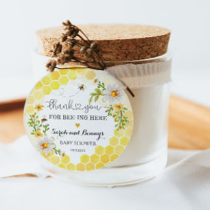 Étiquettes Cadeau Sucré comme peut Merci Miel Baby shower Favoriser
