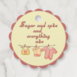 Étiquettes Cadeau Sucre Et Épice Bébé Clothèse Pois Jaune