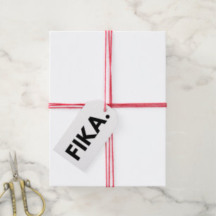 Étiquettes-cadeau Suédois Fika Bold Rectangulaire