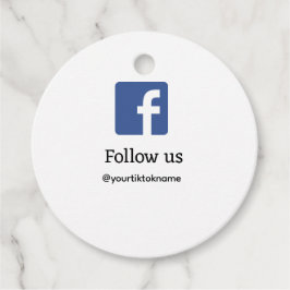 Étiquettes Cadeau suivez-nous facebook nom d'utilisateur médias soci
