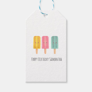 Étiquettes-cadeau Summer Ice Cream Sticks