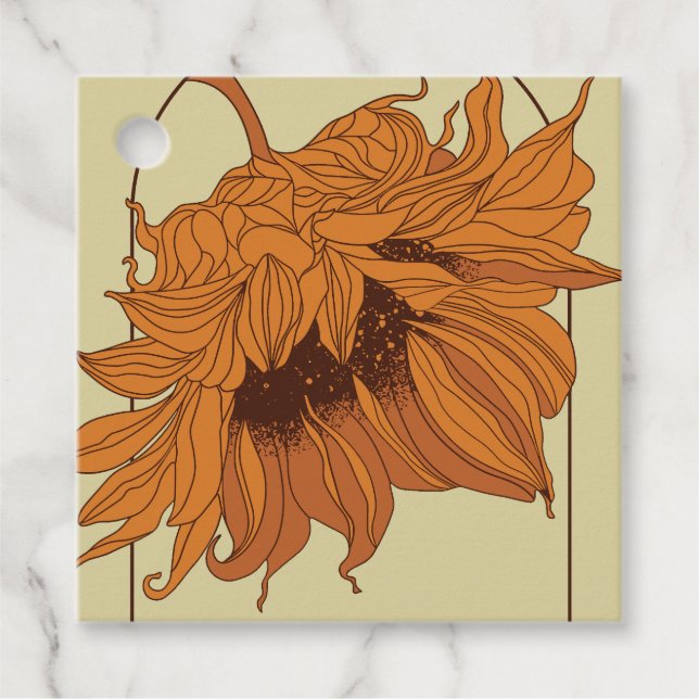 Étiquettes Cadeau Sun & Bloom (Devant)