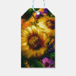 Étiquettes-cadeau "Sunflower Gold"