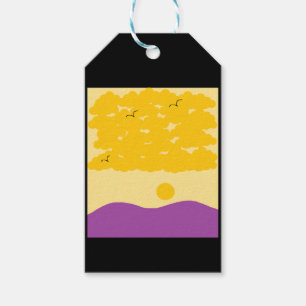 Étiquettes-cadeau Sunset o' Purple Hills
