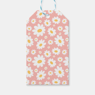Étiquettes-cadeau Super Blush Boho Daisy Floral Garden Motif
