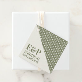Étiquettes Cadeau Super Green Retro les années 70 Mariage