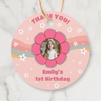 Étiquettes Cadeau Super Merci Boho Floral Rainbow