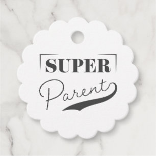 Étiquettes Cadeau Super parent