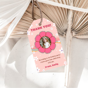 Étiquettes-cadeau Super Rainbow Birthday Party Merci