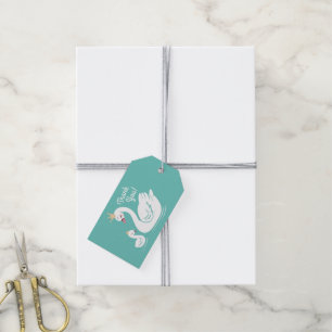 Étiquettes-cadeau Swan 1er anniversaire Baby shower de fête Merci
