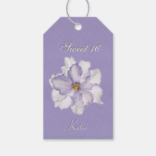 Étiquettes-cadeau Sweet 16 Lavender Orchid