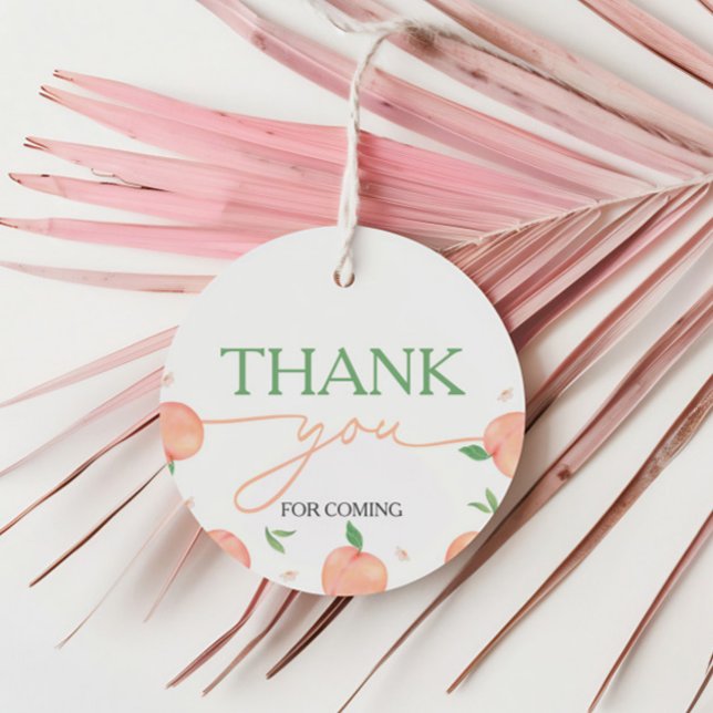 Étiquettes Cadeau Sweet As Peach Anniversaire (Créateur téléchargé)