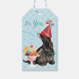 Étiquettes-cadeau Sweet Birthday Scottie Tags cadeaux