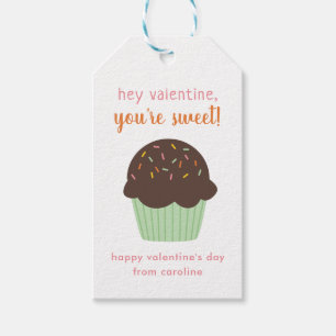 Étiquettes-cadeau Sweet Cupcake Kids Classroom Valentine's Cards