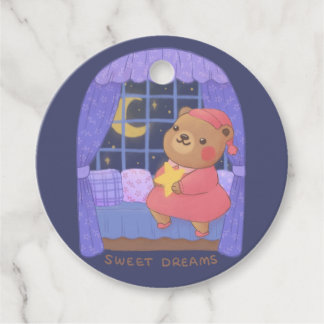 Étiquettes Cadeau Sweet Dreams : Teddy Bear Illustration