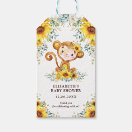 Étiquettes-cadeau Sweet Jungle Monkey Baby shower Favoriser