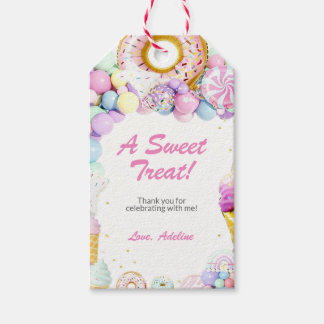 Étiquettes-cadeau Sweet One First Birthday Favor Tags | Pastel Candy