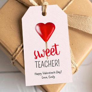 Étiquettes-cadeau Sweet professeur mignon Valentine's day Tags cadea