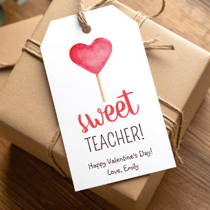 Étiquettes-cadeau Sweet professeur mignon Valentine's day Tags cadea