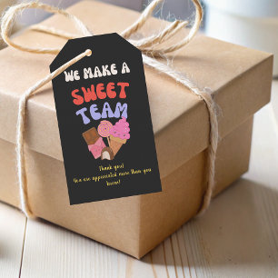 Étiquettes-cadeau Sweet Team Bénévole Personnel Employé Appréciation