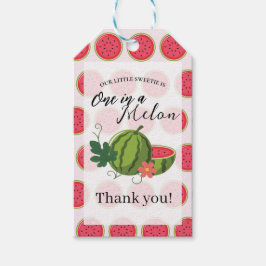 Étiquettes-cadeau Sweet Watermelon Ribbon Été Invitation