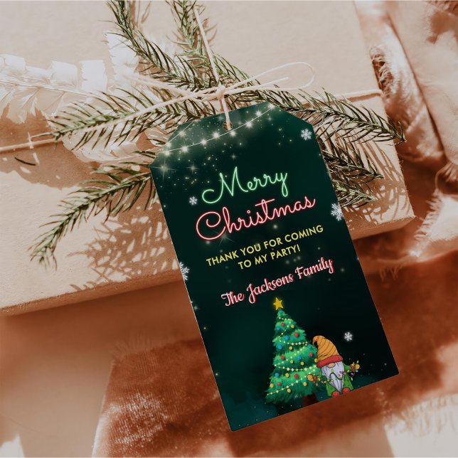 Étiquettes-cadeau Symbole de Noël amusant (Créateur téléchargé)