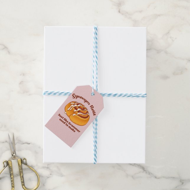 Étiquettes-cadeau Synonym Rolls Comme Grammer Utilisé Pour Faire (Avec de laficelle)