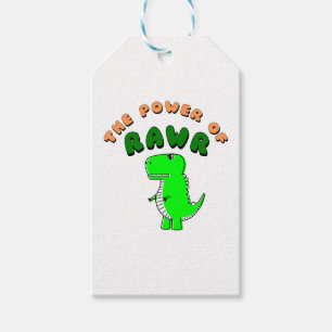 Étiquettes-cadeau T-Rex Le Pouvoir De RAWR