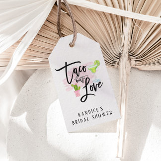 Étiquettes-cadeau Taco à propos d'Amour Enterrement de Vie de Jeune
