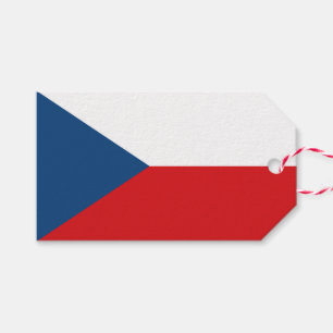 Étiquettes-cadeau Tag cadeau avec le drapeau de Czechia