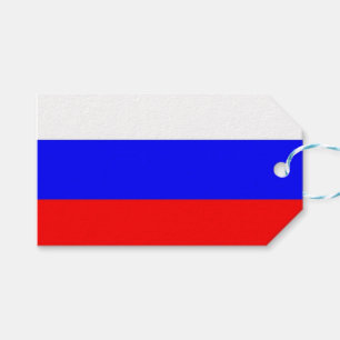 Étiquettes-cadeau Tag cadeau avec le drapeau de la Russie