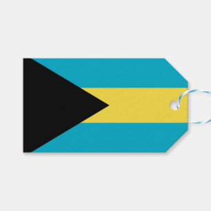 Étiquettes-cadeau Tag cadeau avec le drapeau des Bahamas