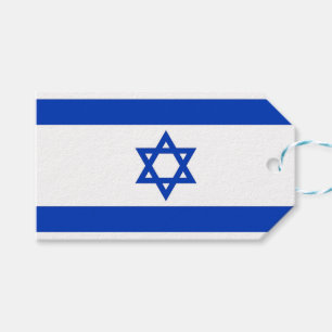 Étiquettes-cadeau Tag cadeau avec le drapeau d'Israël