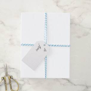 Étiquettes-cadeau Tag cadeau de calligraphie moderne noire