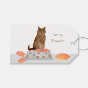 Étiquettes-cadeau Tag cadeau de la boulangerie maison de chat Brown